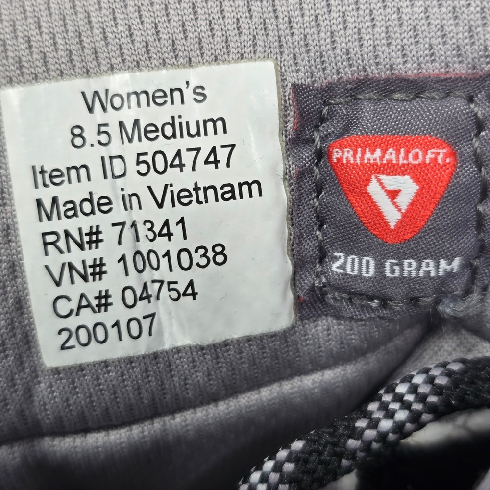 LL Bean Womens Snow Sneakers Waterproof Primaloft Boots Black 504747 Size 8.5 M - Picture 8 of 16
